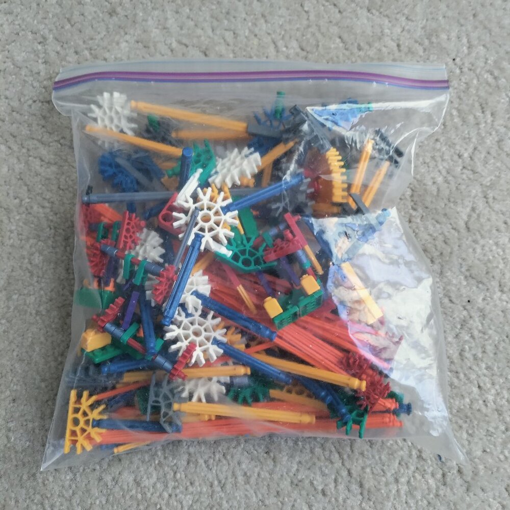 K'NEX Connectors Mixed Bulk Lot of Rods Building Pieces Parts